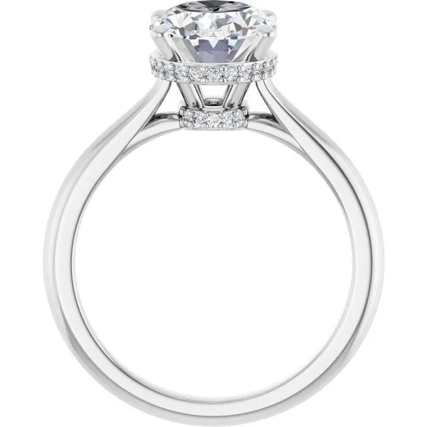 Hidden Halo-Style Engagement Ring Image 2 Vulcan's Forge LLC KANSAS CITY, MO