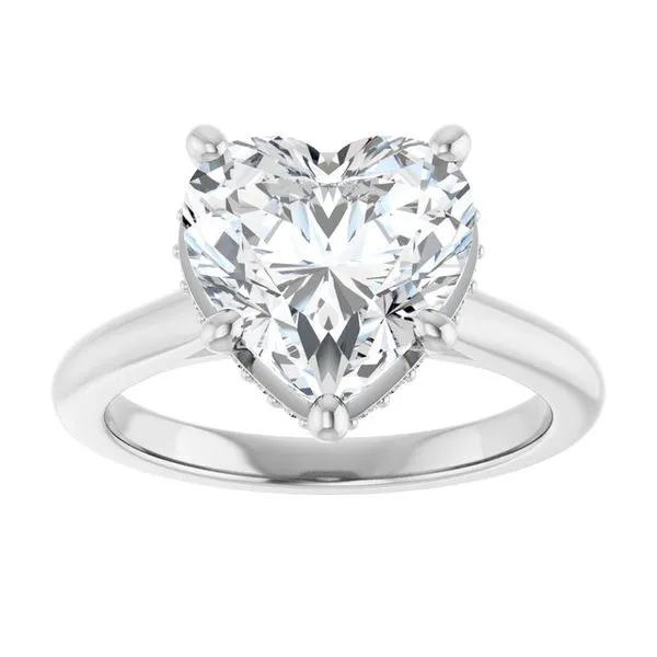 Hidden Halo-Style Engagement Ring Image 3 The Jewelry Source El Segundo, CA