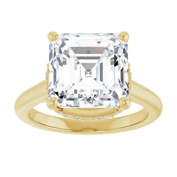 Hidden Halo-Style Engagement Ring Image 3 J. West Jewelers Round Rock, TX