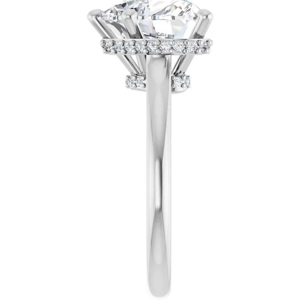 Hidden Halo-Style Engagement Ring Image 4 J. West Jewelers Round Rock, TX