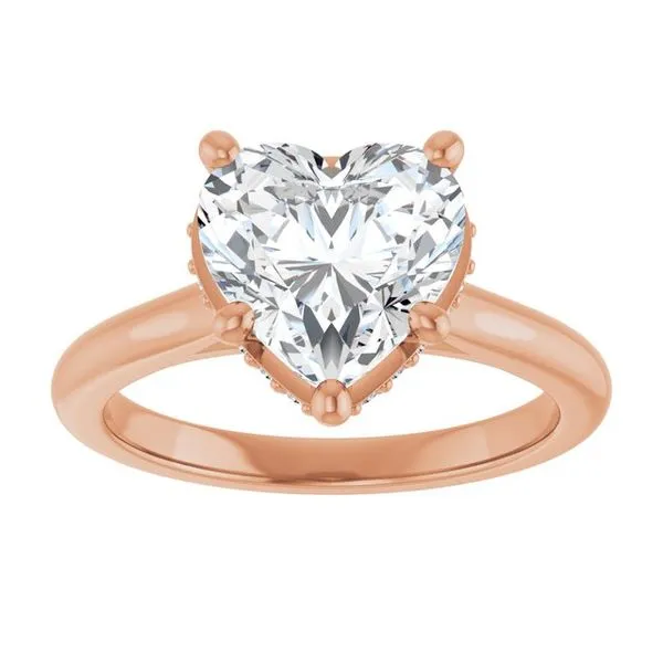 Hidden Halo-Style Engagement Ring Image 3 Don's Jewelry & Design Washington, IA