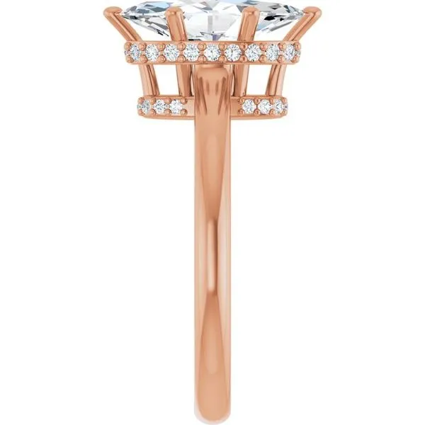 Hidden Halo-Style Engagement Ring Image 4 Don's Jewelry & Design Washington, IA