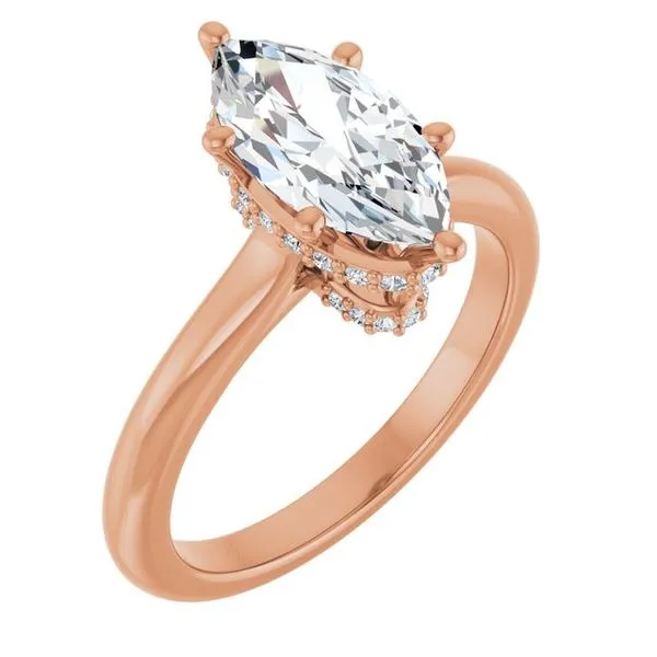 Hidden Halo-Style Engagement Ring Don's Jewelry & Design Washington, IA