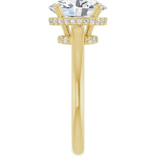 Hidden Halo-Style Engagement Ring Image 4 Shipley's Fine Jewelry Hampstead, MD