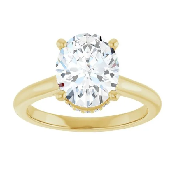 Hidden Halo-Style Engagement Ring Image 3 Clater Jewelers Louisville, KY