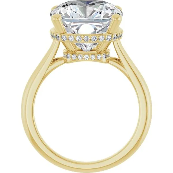 Hidden Halo-Style Engagement Ring Image 2 J. West Jewelers Round Rock, TX