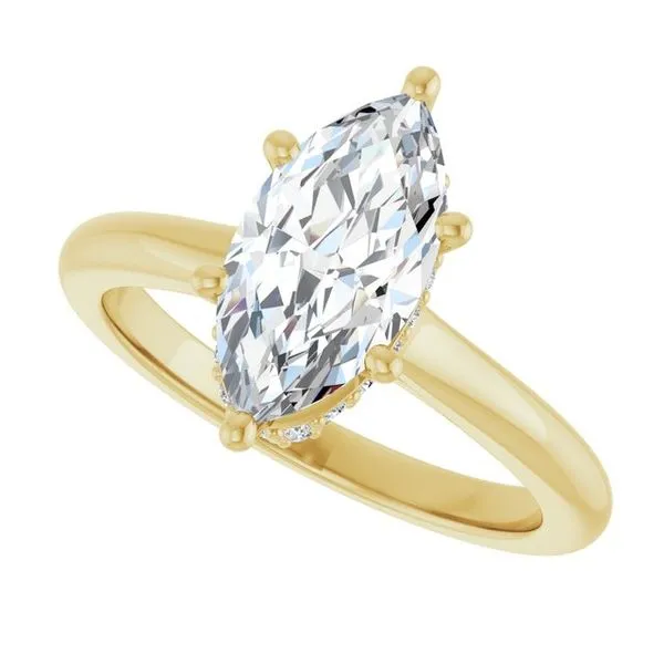 Hidden Halo-Style Engagement Ring Image 5 Ocean View Jewelers Millville, DE
