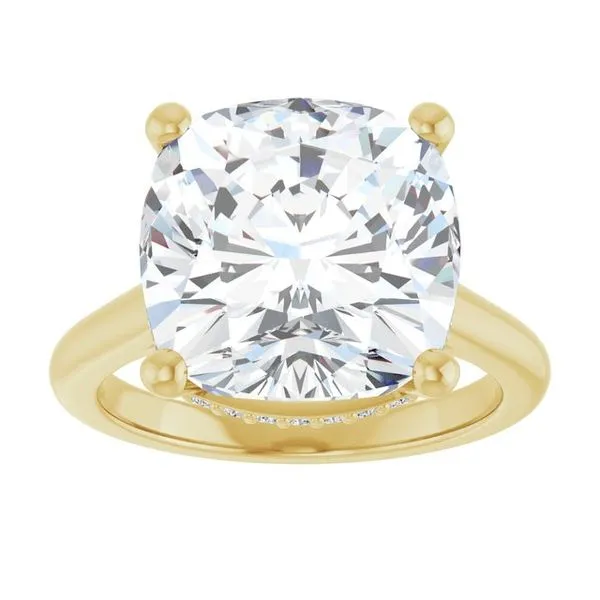 Hidden Halo-Style Engagement Ring Image 3 Clater Jewelers Louisville, KY