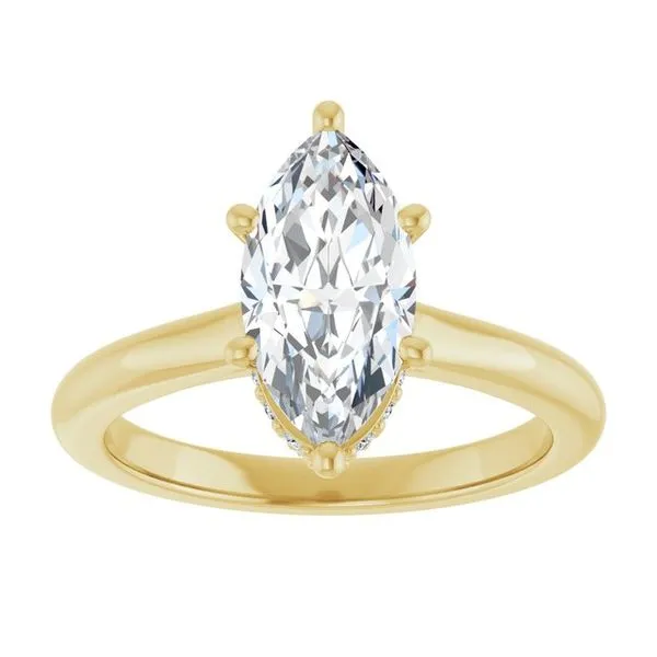 Hidden Halo-Style Engagement Ring Image 3 The Ring Austin Round Rock, TX