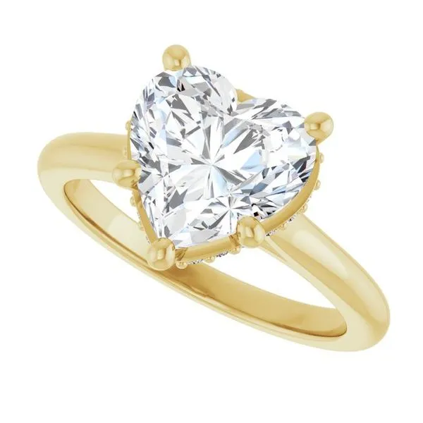 Hidden Halo-Style Engagement Ring Image 5 Don's Jewelry & Design Washington, IA