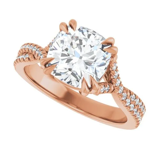 Double Claw-Prong Solitaire Criss-Cross Engagement Ring Image 5 J. Thomas Jewelers Rochester Hills, MI