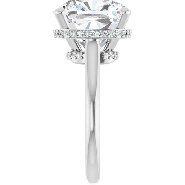 Hidden Halo-Style Engagement Ring Image 4 Don's Jewelry & Design Washington, IA