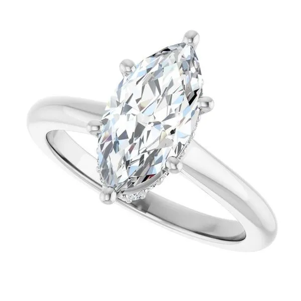 Hidden Halo-Style Engagement Ring Image 5 Vulcan's Forge LLC KANSAS CITY, MO