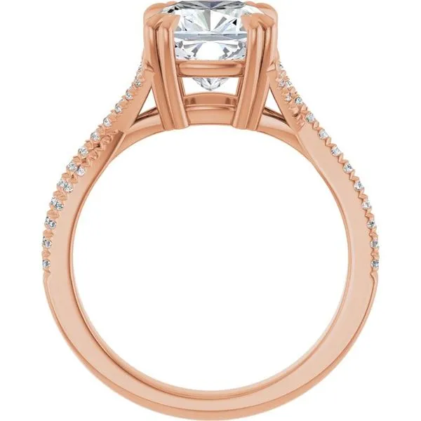 Double Claw-Prong Solitaire Criss-Cross Engagement Ring Image 2 Futer Bros Jewelers York, PA