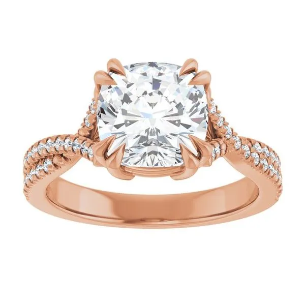 Double Claw-Prong Solitaire Criss-Cross Engagement Ring Image 3 J. Thomas Jewelers Rochester Hills, MI