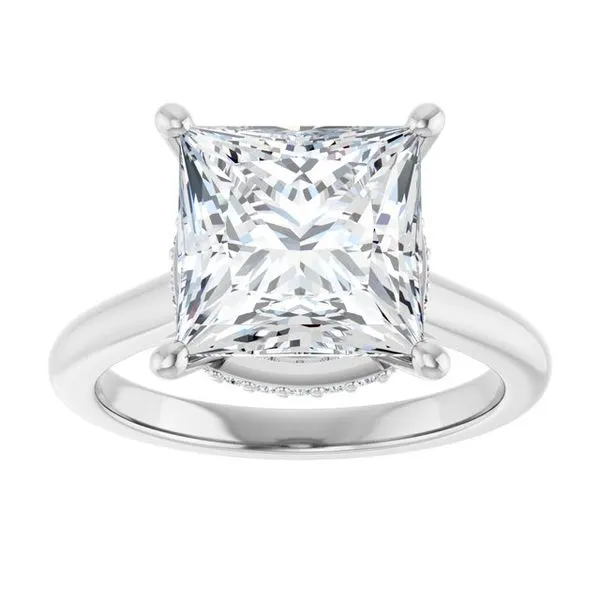 Hidden Halo-Style Engagement Ring Image 3 Clater Jewelers Louisville, KY