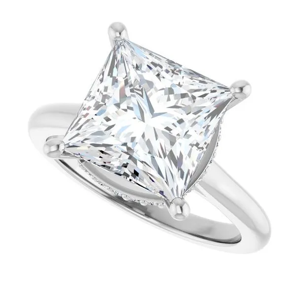 Hidden Halo-Style Engagement Ring Image 5 Futer Bros Jewelers York, PA