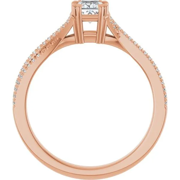 Double Claw-Prong Solitaire Criss-Cross Engagement Ring Image 2 Ocean View Jewelers Millville, DE