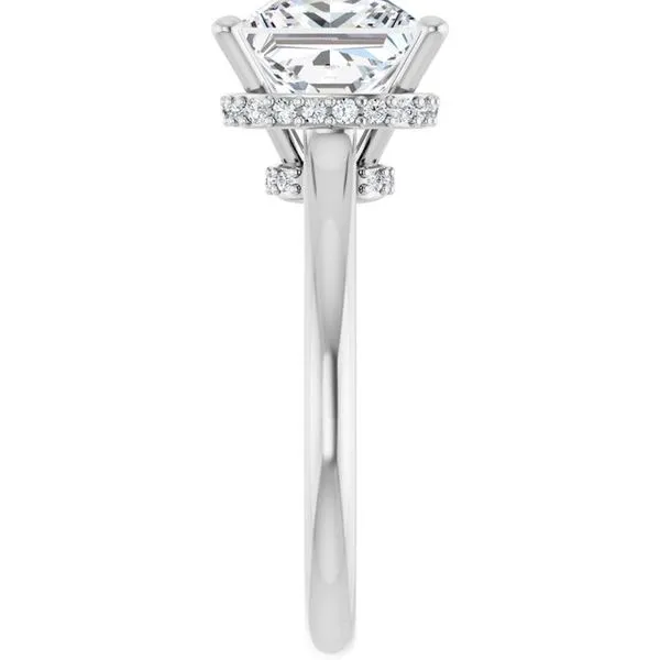 Hidden Halo-Style Engagement Ring Image 4 Raleigh Diamond Fine Jewelry Raleigh, NC