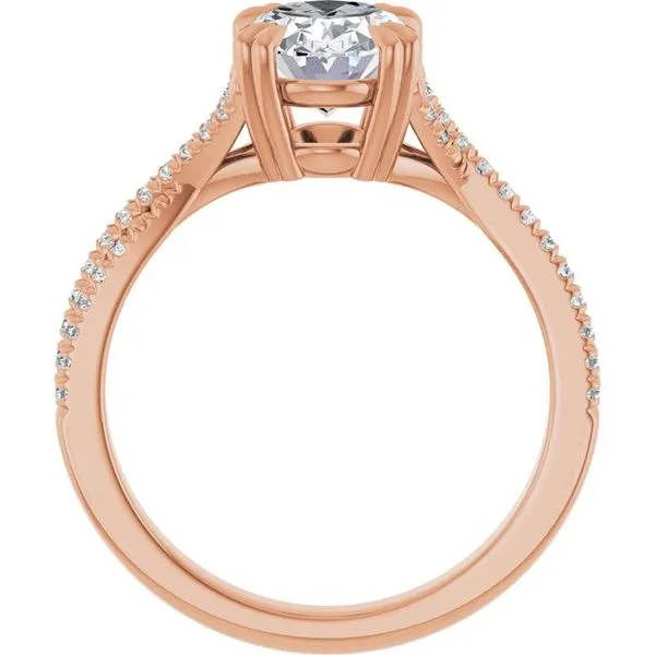Double Claw-Prong Solitaire Criss-Cross Engagement Ring Image 2 Stuart Benjamin & Co. Jewelry Designs San Diego, CA