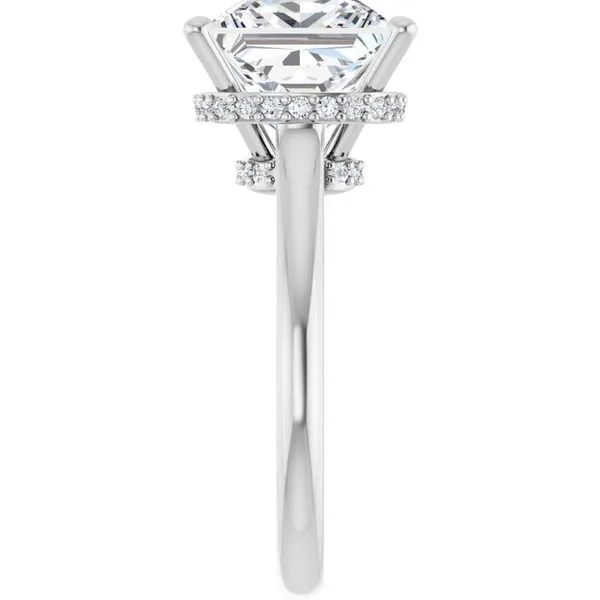 Hidden Halo-Style Engagement Ring Image 4 JF Jones Jewelers Rochester, NY