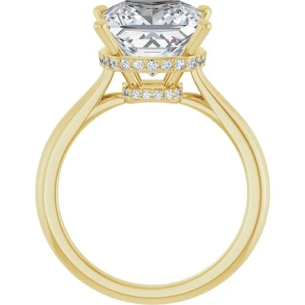 Hidden Halo-Style Engagement Ring Image 2 J. West Jewelers Round Rock, TX