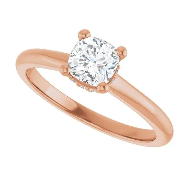 Hidden Halo-Style Engagement Ring Image 5 The Ring Austin Round Rock, TX