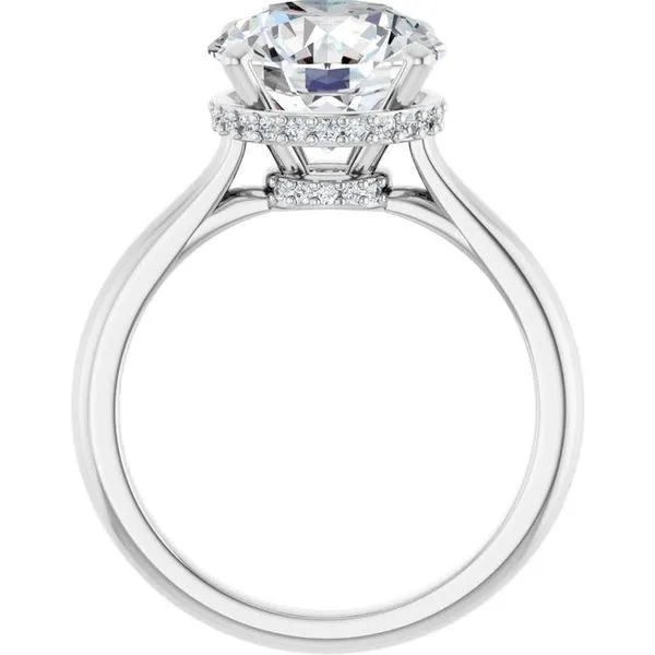 Hidden Halo-Style Engagement Ring Image 2 Raleigh Diamond Fine Jewelry Raleigh, NC