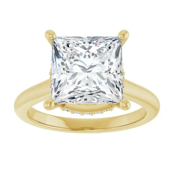 Hidden Halo-Style Engagement Ring Image 3 Vulcan's Forge LLC KANSAS CITY, MO