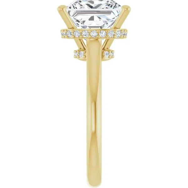 Hidden Halo-Style Engagement Ring Image 4 Raleigh Diamond Fine Jewelry Raleigh, NC