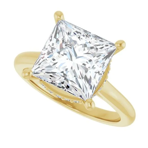 Hidden Halo-Style Engagement Ring Image 5 Don's Jewelry & Design Washington, IA