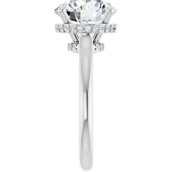 Hidden Halo-Style Engagement Ring Image 4 JF Jones Jewelers Rochester, NY