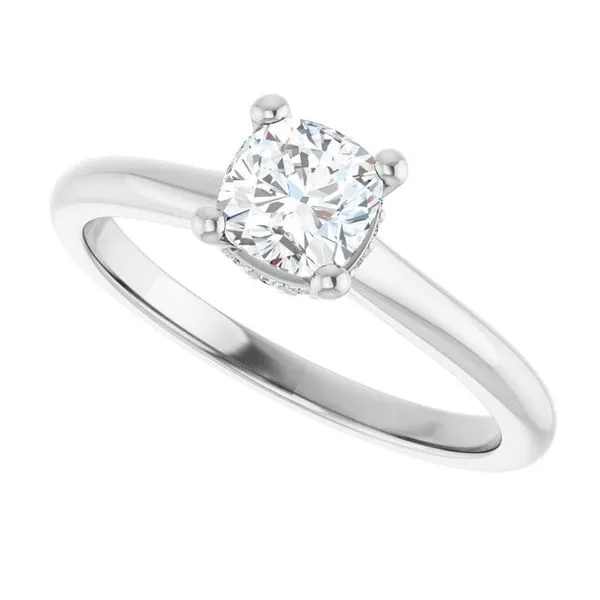 Hidden Halo-Style Engagement Ring Image 5 Michael Szwed Jewelers Longmeadow, MA