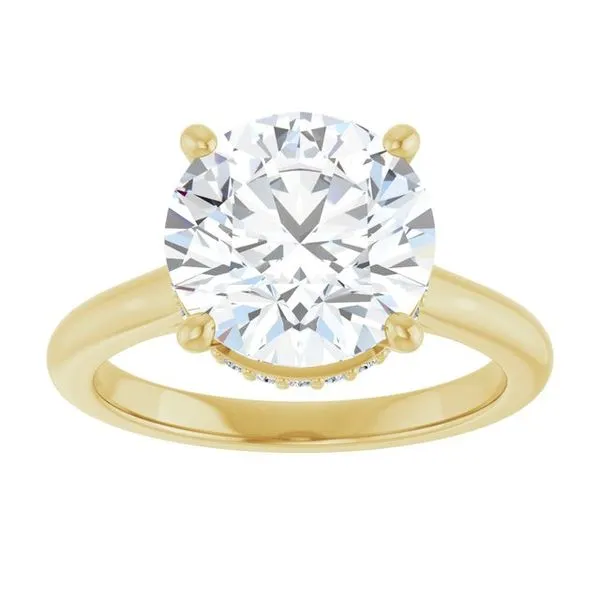 Hidden Halo-Style Engagement Ring Image 3 The Jewelry Source El Segundo, CA