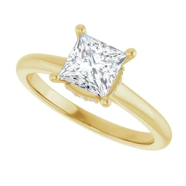 Hidden Halo-Style Engagement Ring Image 5 The Jewelry Source El Segundo, CA