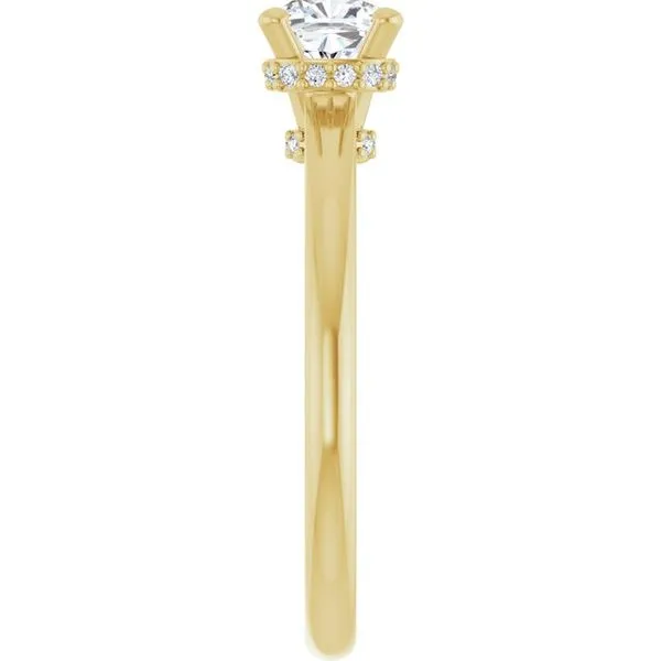 Hidden Halo-Style Engagement Ring Image 4 Hudson Valley Goldsmith New Paltz, NY