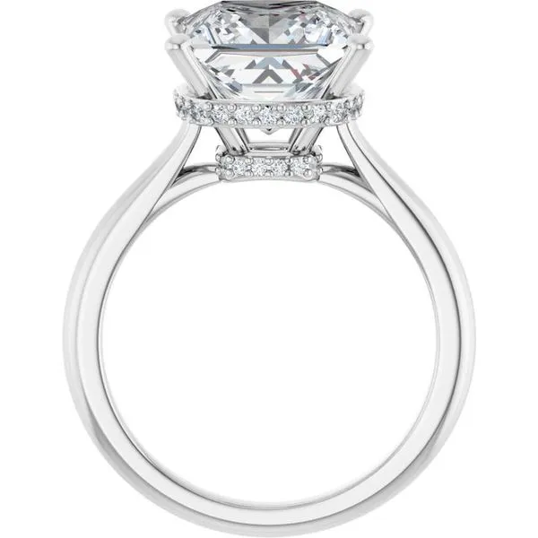 Hidden Halo-Style Engagement Ring Image 2 Austin's Fine Diamonds & Jewelry Lyndhurst, NJ