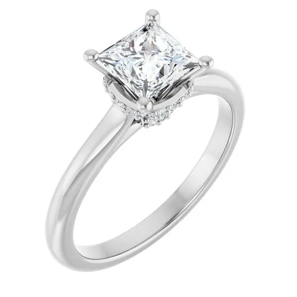 Hidden Halo-Style Engagement Ring Virtus Collective Newport Beach , CA
