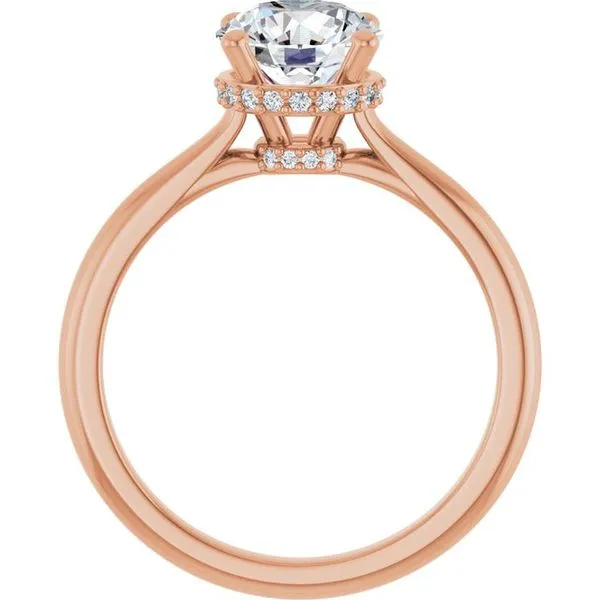 Hidden Halo-Style Engagement Ring Image 2 J. West Jewelers Round Rock, TX