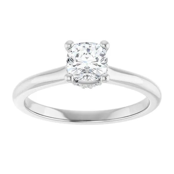 Hidden Halo-Style Engagement Ring Image 3 Clater Jewelers Louisville, KY