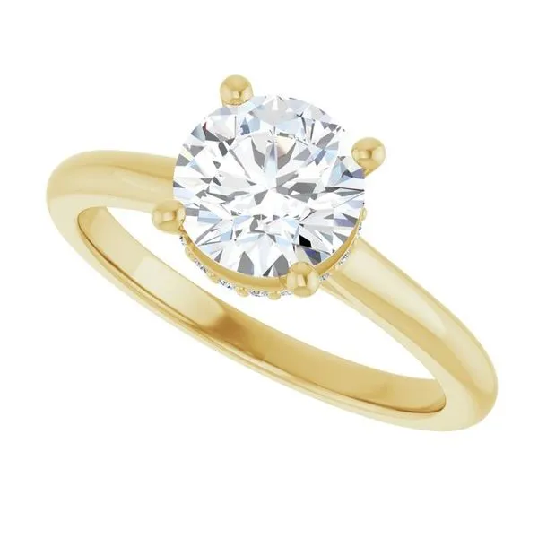 Hidden Halo-Style Engagement Ring Image 5 Clater Jewelers Louisville, KY