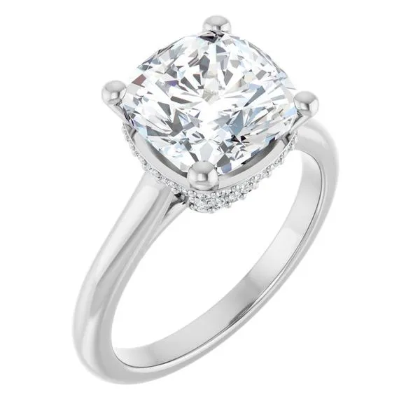 Hidden Halo-Style Engagement Ring The Ring Austin Round Rock, TX