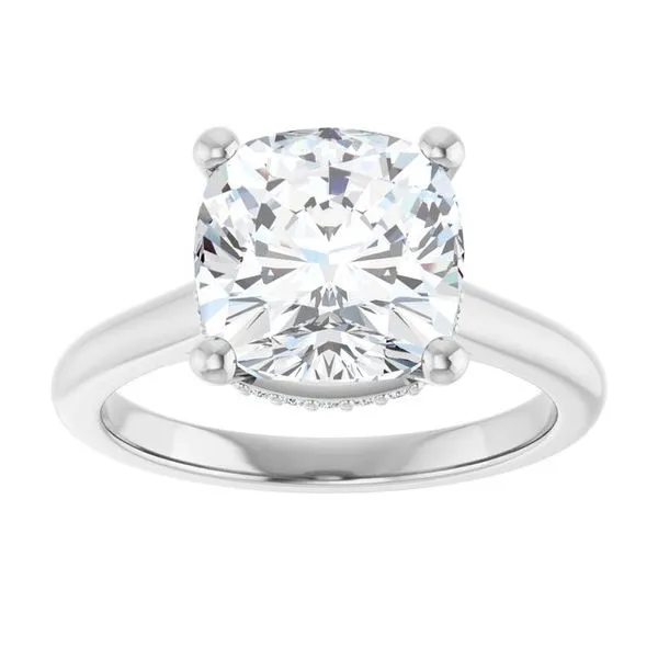 Hidden Halo-Style Engagement Ring Image 3 J. West Jewelers Round Rock, TX