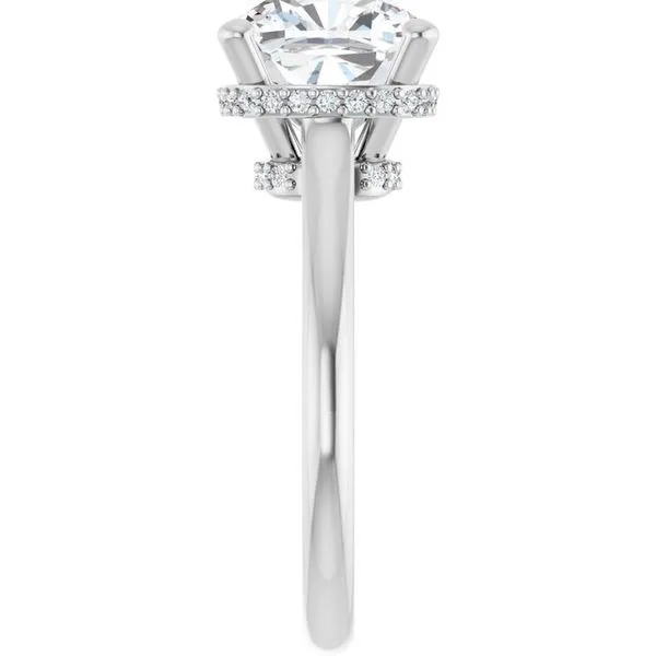 Hidden Halo-Style Engagement Ring Image 4 J. West Jewelers Round Rock, TX