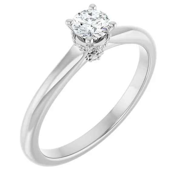 Hidden Halo-Style Engagement Ring Arezzo Jewelers Elmwood Park, IL