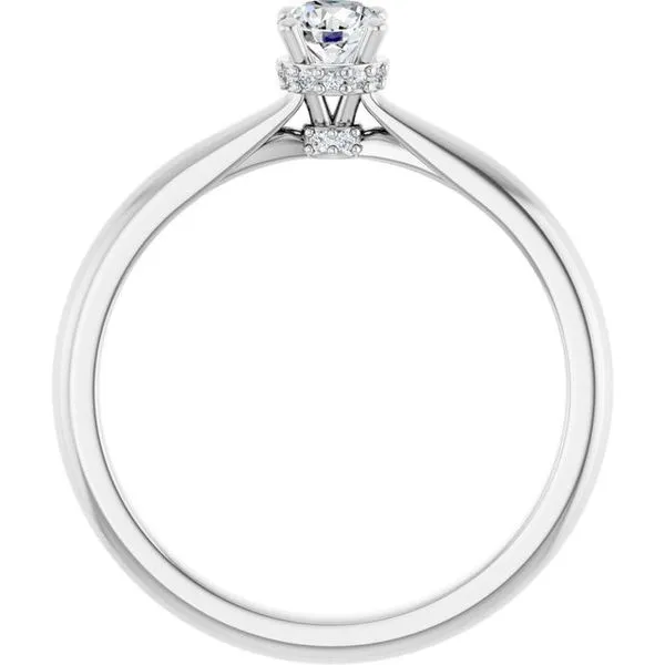 Hidden Halo-Style Engagement Ring Image 2 Austin's Fine Diamonds & Jewelry Lyndhurst, NJ