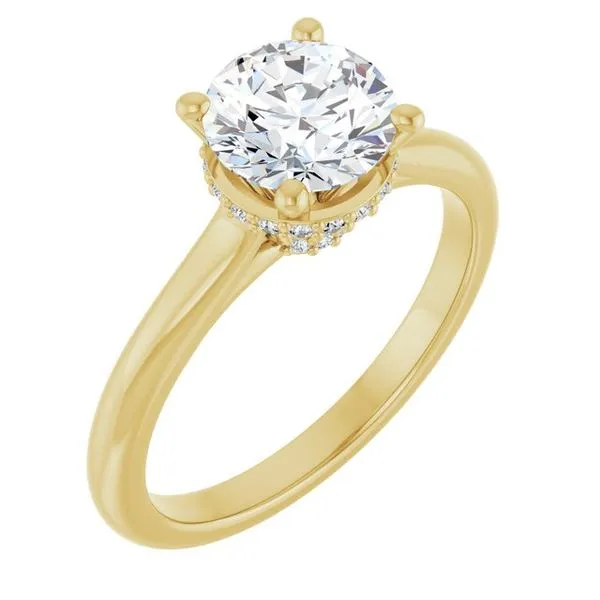 Hidden Halo-Style Engagement Ring Virtus Collective Newport Beach , CA