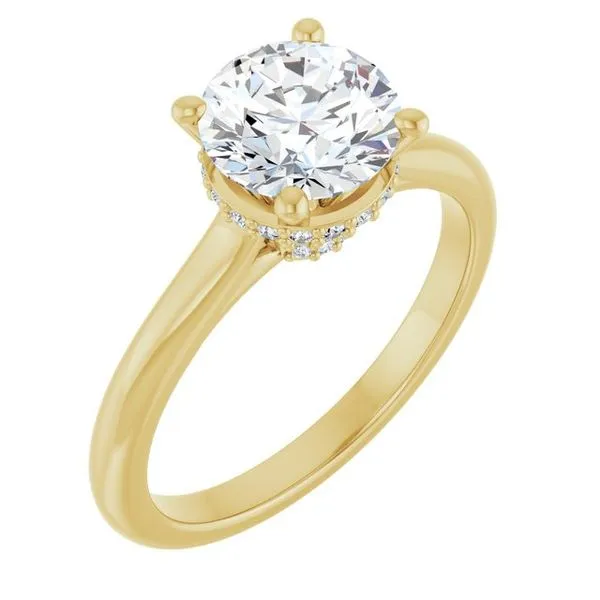 Hidden Halo-Style Engagement Ring The Ring Austin Round Rock, TX