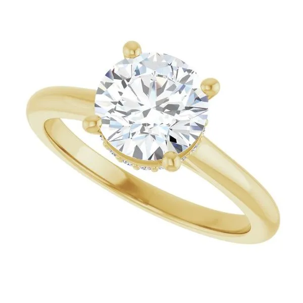 Hidden Halo-Style Engagement Ring Image 5 Clater Jewelers Louisville, KY