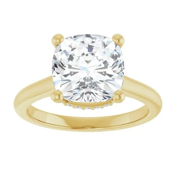 Hidden Halo-Style Engagement Ring Image 3 The Ring Austin Round Rock, TX